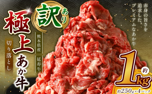 熊本県産 あか牛 「-延寿牛-」 切り落とし 約1kg | 肉 にく お肉 おにく 牛肉  熊本県 苓北町 1582780 - 熊本県苓北町