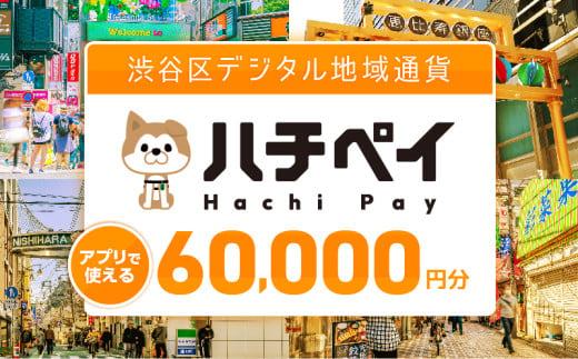 渋谷区デジタル地域通貨「ハチペイ」60,000円分 1279728 - 東京都渋谷区