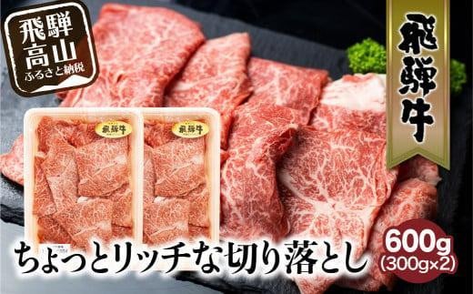 【1月配送】飛騨牛 切り落とし 300g×2パックセット みすじ ウデ すき焼き しゃぶしゃぶ  希少部位 600g 和牛 国産牛 発送時期が選べる 冷凍 飛騨高山 飛騨牛のこもり FC005VC01 1530444 - 岐阜県高山市