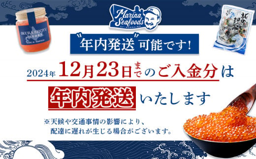 2024年新物！北海道産】天然秋鮭 いくら醤油漬け 540g(180g×3) | いくら イクラ 醤油漬け 鮭 秋鮭 いくら丼 小分け 国産 天然  さけ 卵 魚卵 海鮮 人気 旬 新鮮 瓶詰 ご飯のお供 セット 北海道 ふるさと納税 羽幌町 羽幌 オンライン申請 ワンストップ  限度額【0211503 ...