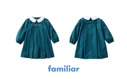 【ファミリア（familiar）】ワンピース 80・90サイズ／90cm・赤系ファミリアチェック[№5771-7017]1362|株式会社ファミリア