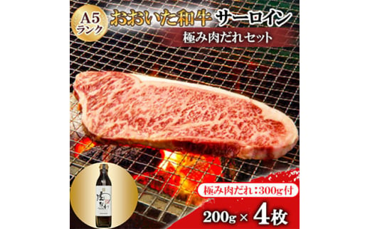 おおいた和牛サーロイン極み肉だれセット(A5ランク4枚)【1272600】 287972 - 大分県日出町