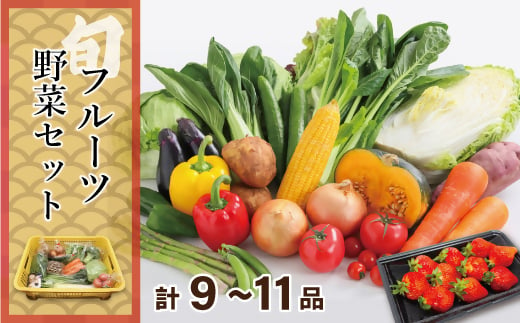 むなかた旬のお任せ セット(野菜・フルーツ)9～11品【JAほたるの里】_HA1570 1532505 - 福岡県宗像市