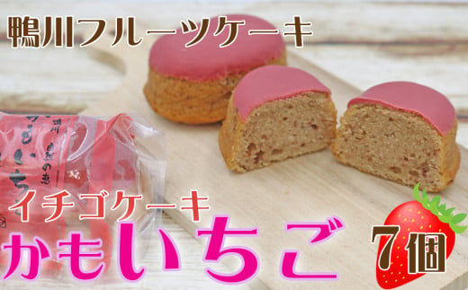 【鴨川フルーツケーキ】いちごケーキ「かもいちご」7個 [0007-0055] 1545375 - 千葉県鴨川市