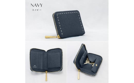 BONNY(ボニー)/本革ラウンドファスナー二つ折り財布　NAVY(ネイビー) 1447589 - 大阪府東大阪市