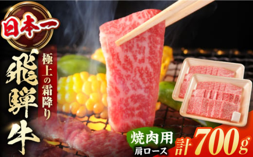 飛騨牛 焼肉用　肩ロース　700g（350g×2）/ 焼肉 牛肉 和牛 / 白川町 / 浅井商店 [AWBJ002] 731238 - 岐阜県白川町