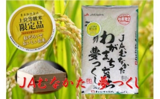 【定期便／年12回／毎月お届け】夢つくし定期便(10kg×12か月）【JAむなかたお米パール店】_HB0179 1544632 - 福岡県宗像市