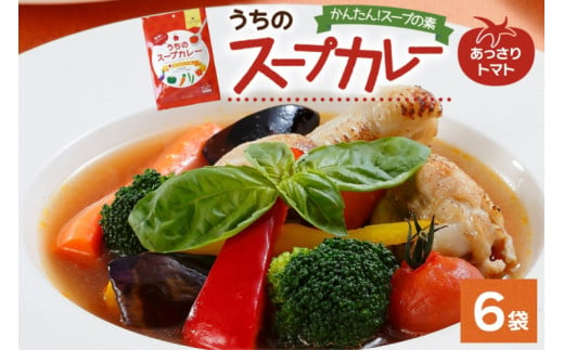 スープカレーの素 うちのスープカレー トマト味 2人前×6袋 小分け スープカレー スパイス トマト スープ カレー 簡単 手軽 料理の素 お取り寄せ ギフト ピーアンドピー 送料無料 北海道 札幌市 1250667 - 北海道札幌市