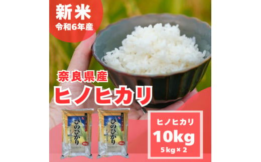 ＜令和6年産　新米＞奈良県産 ヒノヒカリ 精米 10kg (5kg×2)【1457052】 1245241 - 奈良県大和高田市