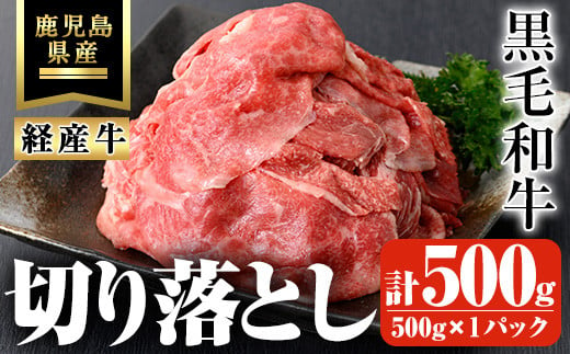 鹿児島県産黒毛和牛(経産牛) おためし切り落とし 計500g(500g×1パック) 鹿児島県産 黒毛和牛 切り落とし【ビーフ倉薗】A523 1485312 - 鹿児島県曽於市