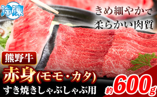 牛肉 すき焼き しゃぶしゃぶ用 600g 株式会社Meat Factory《30日以内に出荷予定(土日祝除く)》和歌山県 日高川町 スライス すきやき しゃぶしゃぶ 牛肉 和牛 牛 熊野牛 赤身 