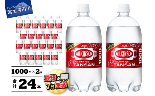 【炭酸水】ウィルキンソン　タンサン　PET1L×2箱(24本入)