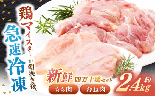 四万十鶏 おいしいとこ鶏 セット (もも肉 むね肉 計約2.4kg)【三栄ブロイラー販売株式会社】 [ATDP001] 1093417 - 高知県高知市