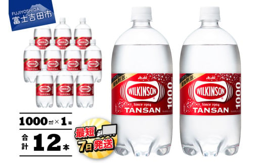 [選べる配送月]≪ 炭酸水 ≫ ウィルキンソン タンサン PET1L×1箱(12本入) [アサヒ 強炭酸水 炭酸 炭酸飲料 水 炭酸水 ウィルキンソン 山梨 富士吉田 ]