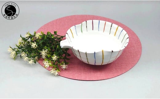 有田焼 惣太窯 煮物鉢 線十草【白峰堂】食器 器 うつわ 手描き 鉢 おもてなしの器 A18-112