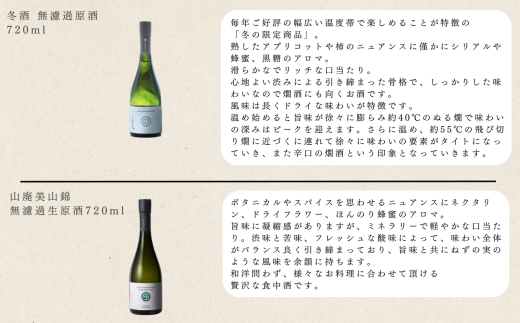 日本酒 お酒 酒 農口尚彦研究所 冬酒無濾過原酒・山廃美山錦無濾過生原酒セット - 石川県小松市｜ふるさとチョイス - ふるさと納税サイト