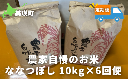 ≪令和６年産！≫サスケの家　農家自慢のお米ななつぼし10kg×6ヶ月(定期便)[114-01]  1539282 - 北海道美瑛町