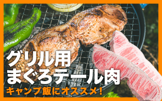 グリル用まぐろテール肉 ６枚前後セット＜お試し商品＞ 鮪 マグロ まぐろ ステーキ 簡単 便利 小分け 小分  BBQ 加熱調理 贅沢 冷凍 惣菜 簡単 調理 新鮮キャンプ BBQ キャンプ飯 国産 尾鷲産 三重県 尾鷲市 尾鷲市ふるさと納税 おわせ CH-101 265710 - 三重県尾鷲市