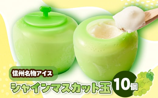 信州シャインマスカット玉　105ml×10個セット【1303394】 1325383 - 長野県中野市