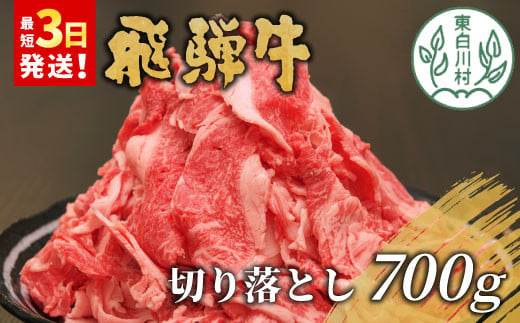  飛騨牛 切り落とし 700g 牛肉 和牛 肉 お肉 切落し 不揃い にく 切り落し 東白川村 ブランド牛 国産 人気 おすすめ 薄切り きりおとし 岐阜 すき焼き お取り寄せ 冷凍 養老ミート 10000円 1万円 1430720 - 岐阜県東白川村