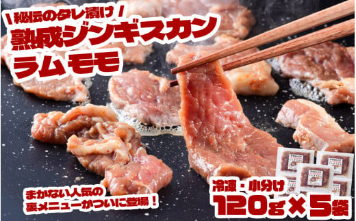 秘伝 の タレ漬け 熟成 ジンギスカン ラムモモ 120g 5食入り 【元祖「あんべ」 遠野ジンギスカン 】ラム肉 羊肉 仔羊肉  ヘルシー 味付 冷凍 小分け 1542849 - 岩手県遠野市