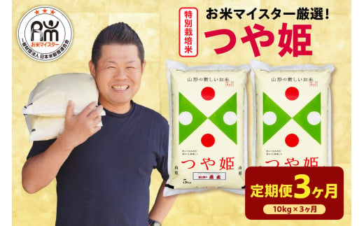 《 新米 》【 3ヶ月定期便 / 令和6年産 新米 】 特別栽培米 つや姫 計 10kg /月 ( 1回配送 5kg × 2袋 ) お米マイスター厳選米 ブランド米 2024年産 山形県 精米 米 白米 お米 こめ 山形県 米沢市 送料無料 1321951 - 山形県米沢市