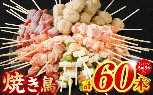 やきとり5種 60本(約1.5kg) (焼き鳥 やきとり 焼鳥 国産 鳥肉 鶏肉 国産鶏 やきとり串 焼き鳥串 焼鳥串 焼き鳥丼 やきとり丼 焼鳥丼 九州産 冷凍 小分け BBQ セット ランキング入り! 人気急上昇中!