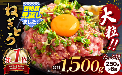 清幸丸水産 大人気！ねぎとろ1500g（250g×6袋） 555538 - 千葉県君津市