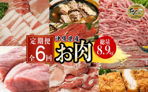 【ふるさと納税】沖縄県産お肉の定期便（全6回） 809341 - 沖縄県南城市