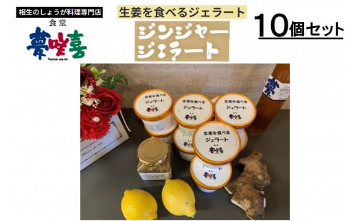 生姜を食べるジェラート10個セット