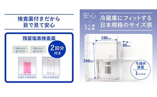 岐阜県富加町のふるさと納税 【20085】浄水器【ビューク】 浄水器 浄水ポット 1年 交換不要 ポット型浄水器 浄水 ビューク beaq 冷蔵庫 PFAS PFOS PFOA 除去 有機 フッ素 化合物 塩素 塩素除去 コンパクト ろ過 ろ過器 水道水 ミネラル カートリッジ 飲用水 ポット型 ペットボトル 水 天然水 活性炭 ふるさと納税 ギフト プレゼント 岐阜県 メーカー直送 ドリームバンク