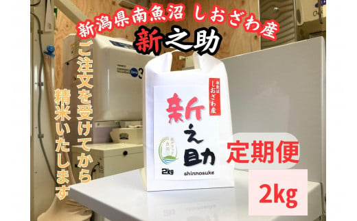 【定期便】南魚沼しおざわ産　新之助　2kg×3か月　新米 1544483 - 新潟県南魚沼市