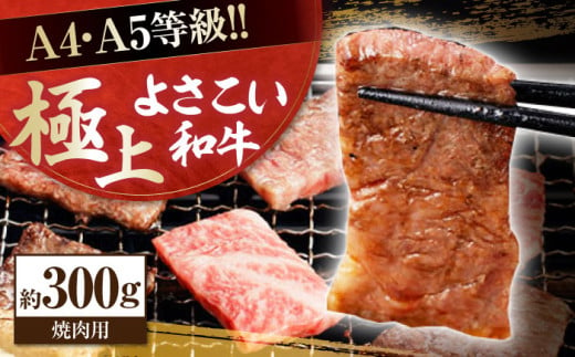 高知県産 よさこい和牛 焼肉用 約300g 牛肉 国産 焼き肉 BBQ A4 A5 【(有)山重食肉】 [ATAP061] 878519 - 高知県高知市