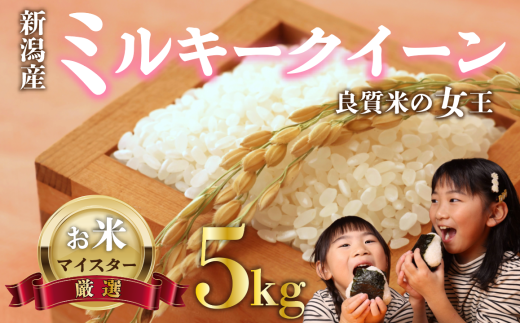 新米 ミルキークイーン 5kg お米 米 白米 こめ しんまい 令和6年産 ご飯 備蓄 贈答 コメ 新潟産 新潟県 新潟米 新潟 新発田 斗伸 1547349 - 新潟県新発田市