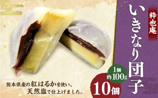 いきなり団子 約100g×10個入 / 和菓子 芋 あんこ スイーツ 郷土菓子 冷凍 1545763 - 熊本県合志市