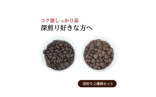 スペシャルティコーヒー 深煎り コーヒー豆 2種類セット 合計600g(豆のまま)【1346215】 542895 - 愛知県豊川市