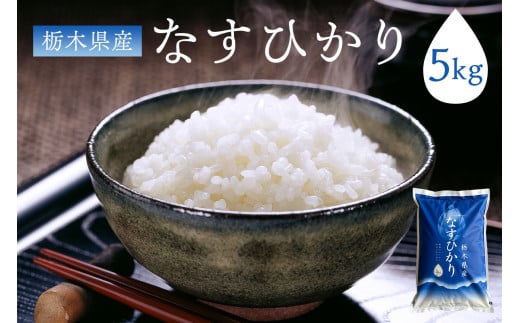 【大田原市・那須塩原市・那須町共通返礼品】＜米＞令和6年産 栃木県産 なすひかり 5ｋｇ ＪＡなすの産地直送 ns005-001-5 【お米 大粒 ごはん おにぎり 国産 白米】 1033430 - 栃木県那須塩原市