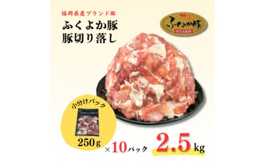 ふくよか豚切り落し2.5kg(250g×10パック)【1566229】 1547919 - 福岡県水巻町