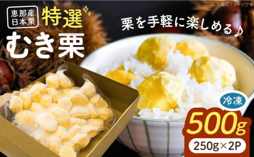 冷凍むき栗「日本栗」 計500g（250g×2P）/ 栗 くり 日本栗 むき栗 岐阜 恵那 / 恵那市 / えな笠置山栗園 [AUAV005]