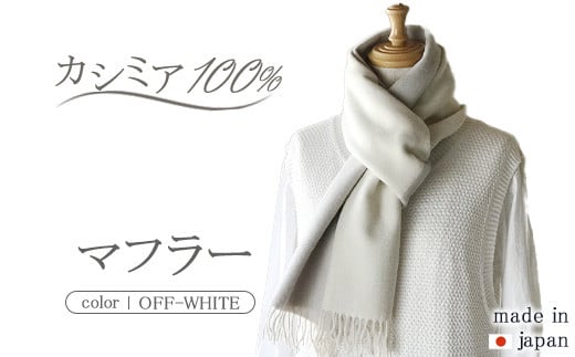 日本製 カシミヤ100% バイカラーマフラー オフ RF608 1547006 - 茨城県守谷市