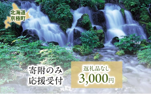 京極町 寄附のみ 応援受付 3,000円コース（返礼品なし 寄附のみ 3000円） 1548176 - 北海道京極町