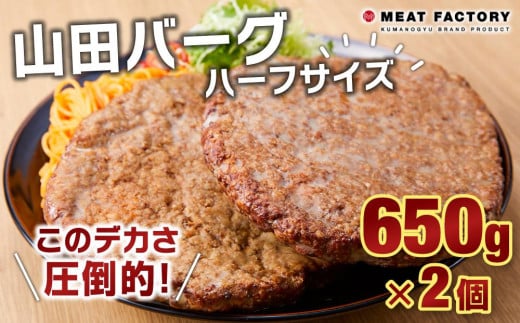 山田バーグ ハーフサイズ 650g×2個 1547298 - 和歌山県和歌山市