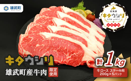 雄武産牛肉セット(冷凍)牛ロースステーキ200g×5【0911901】 683973 - 北海道雄武町