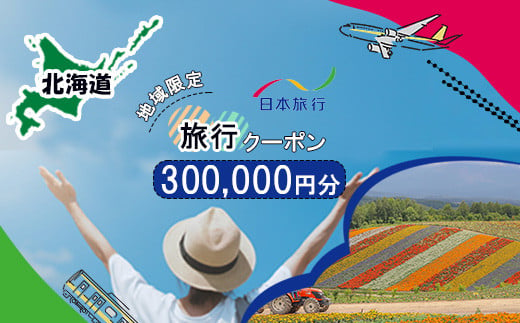 北海道 日本旅行 地域限定旅行クーポン300,000円分 チケット 旅行 宿泊券 ホテル 観光 旅行 旅行券 交通費 体験 宿泊 夏休み 冬休み  F6S-144 - 北海道｜ふるさとチョイス - ふるさと納税サイト