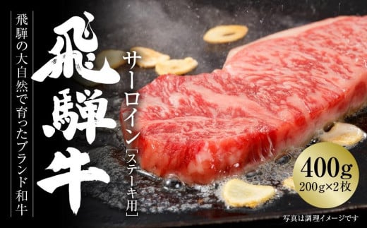 飛騨牛 サーロインステーキ 400g（200ｇ×2） 冷凍真空パック | 肉 お肉 ステーキ 黒毛和牛 和牛 人気 おすすめ 牛肉 ギフト お取り寄せ【飛騨高山ミート MZ019】 1213672 - 岐阜県高山市