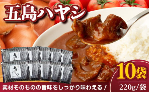 【五島牛と五島産の食材を使用したレトルト商品】こだわりの五島ハヤシ 10袋セット【出口さんご】 [PBK018] 296918 - 長崎県五島市