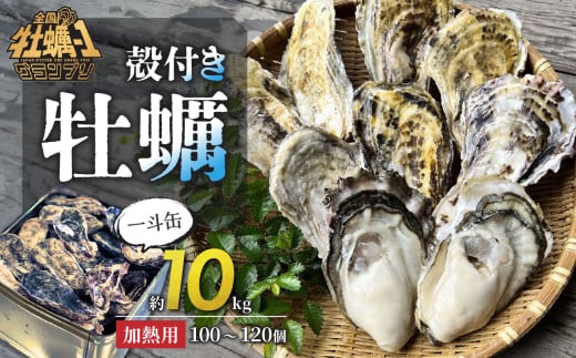 【 2025年発送 】殻付き牡蠣(一斗缶) 約10kg【 全国牡蠣-1グランプリ豊洲2024 加熱部門初代グランプリ受賞！ 牡蠣 加熱用 約10kg 新鮮 蒸し牡蠣 焼き牡蠣 岡山県 備前市 日生産 】 1551683 - 岡山県備前市