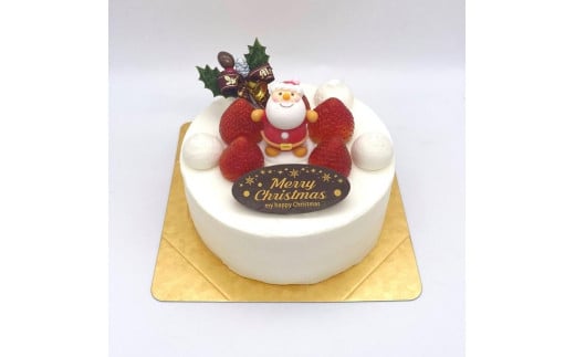 卵不使用　クリスマスケーキ　バニラ5号