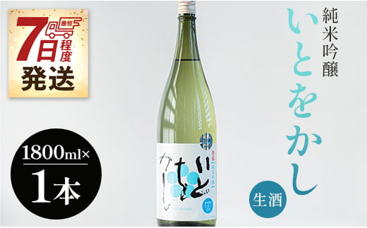 純米酒 1800 ml×1本 日本酒 純米吟醸【7日程度で発送】 純米酒一升瓶 お酒 1800 高木酒造 白ワインのようなお酒！純米吟醸いとをかし生酒 - お酒 日本酒 アルコール フルーティー gs-0056 631696 - 高知県香南市