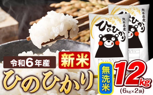 令和6年産 新米 早期先行予約受付中 無洗米 ひのひかり 12kg 《11月-12月より出荷予定》令和6年産 熊本県産 ふるさと納税 精米 ひの 米 こめ ふるさとのうぜい ヒノヒカリ コメ お米 おこめ 1553891 - 熊本県津奈木町